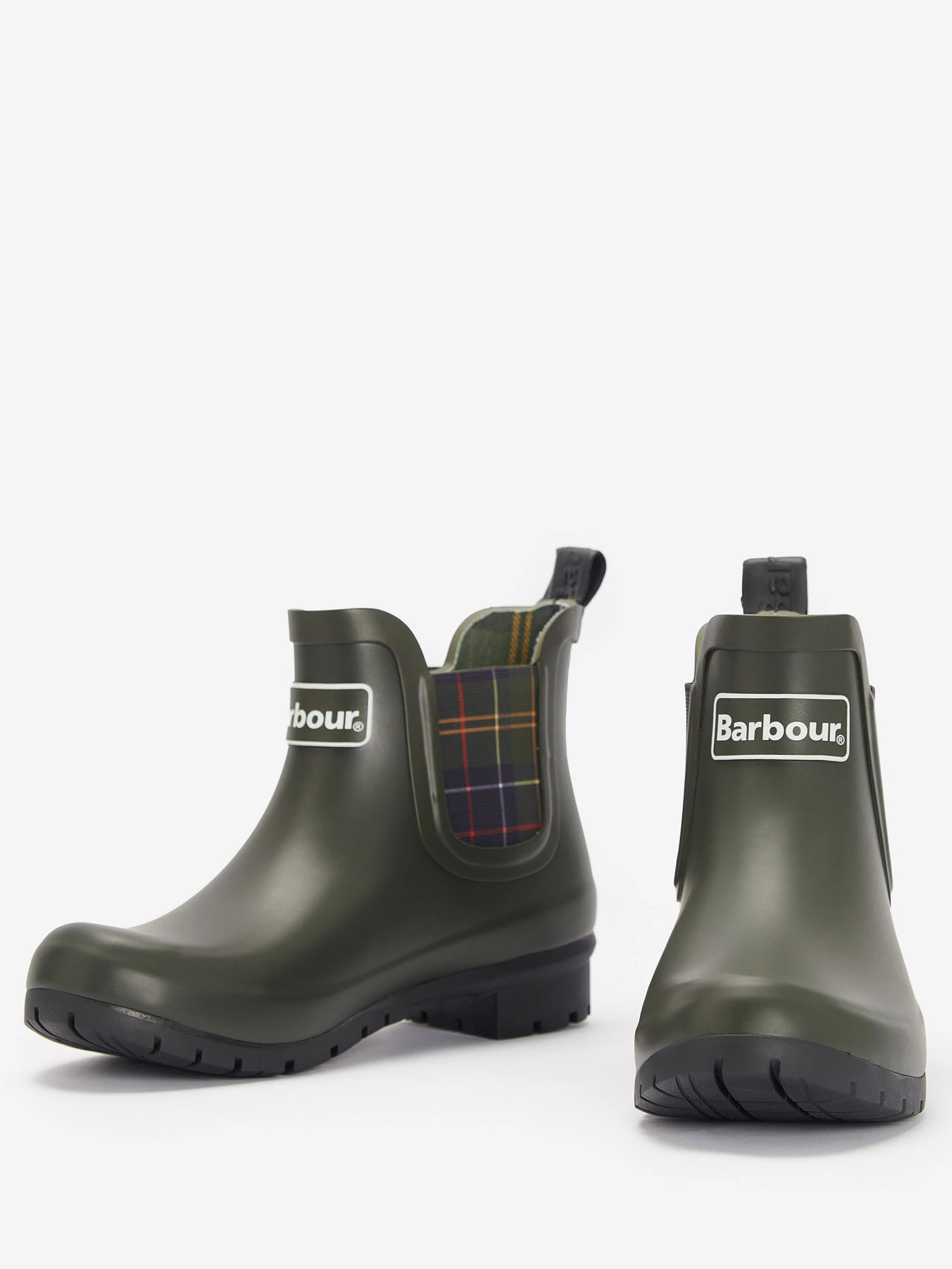 Groen - Barbour® Tartan Check Kingham Chelsea Wellington Boots