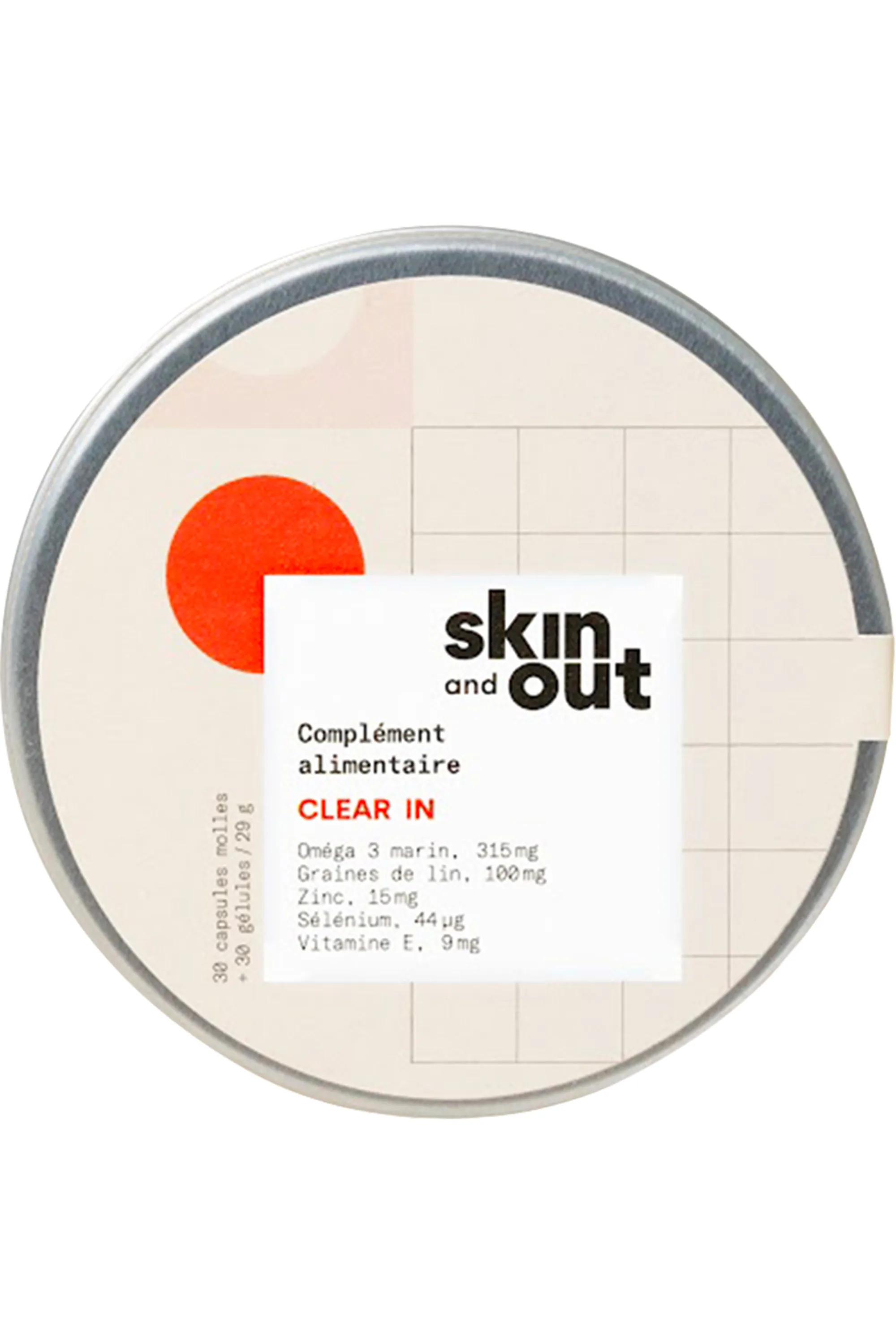 Skin & Out Compléments alimentaires stop boutons Clear in-29 g