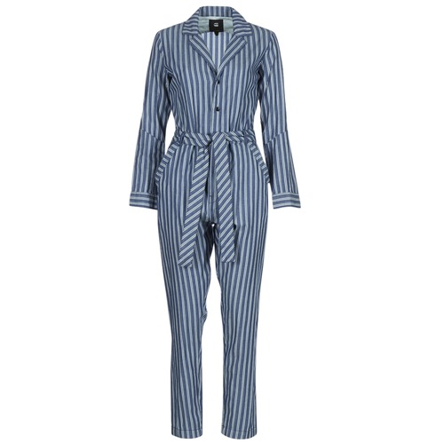 G-Star Raw - DELINE JUMPSUIT WMN L/S - Bleu / Blanc