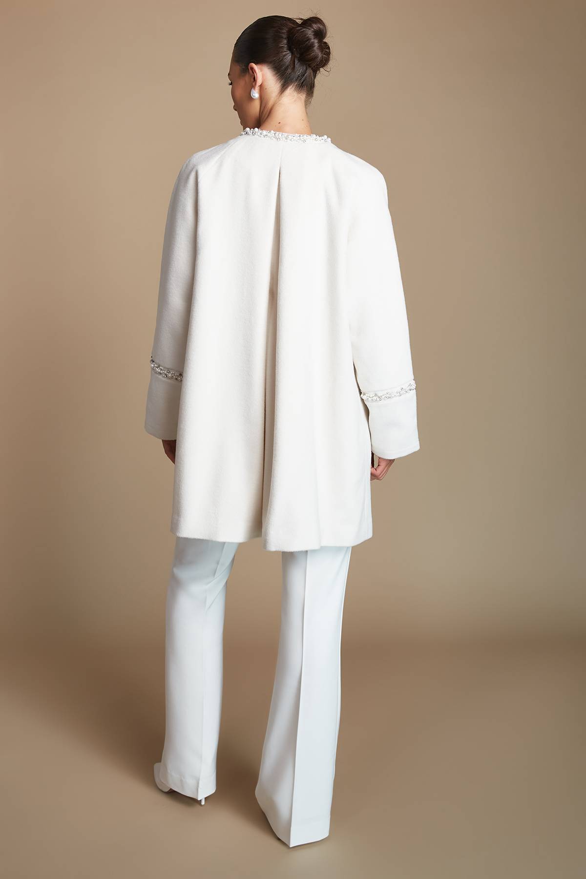 Coast Manteau Mi-long De Mariée Avec Détails En Strass