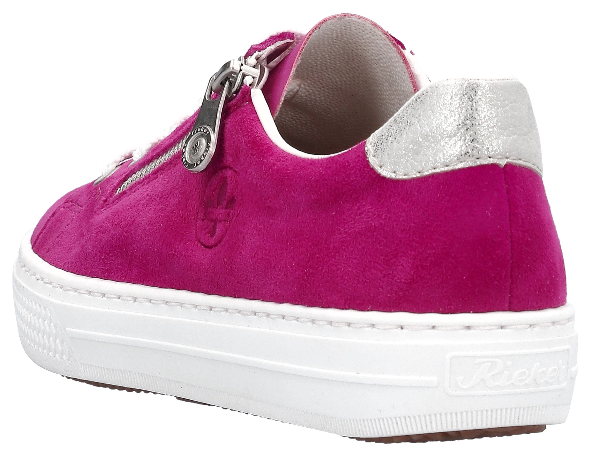 Rieker Plateausneaker  mit weicher MemoSoft-Innensohle, Freizeitschuh, Halbschuh, Schnürschuh