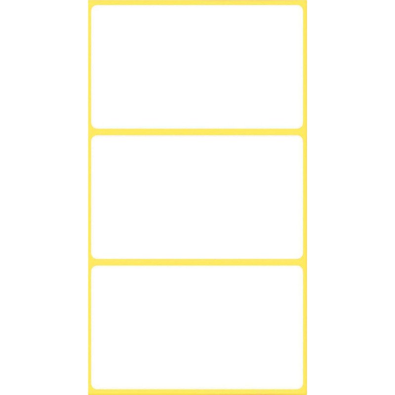 Etiquette multi-usage 66 x 38 mm blanc - Pochette de 18