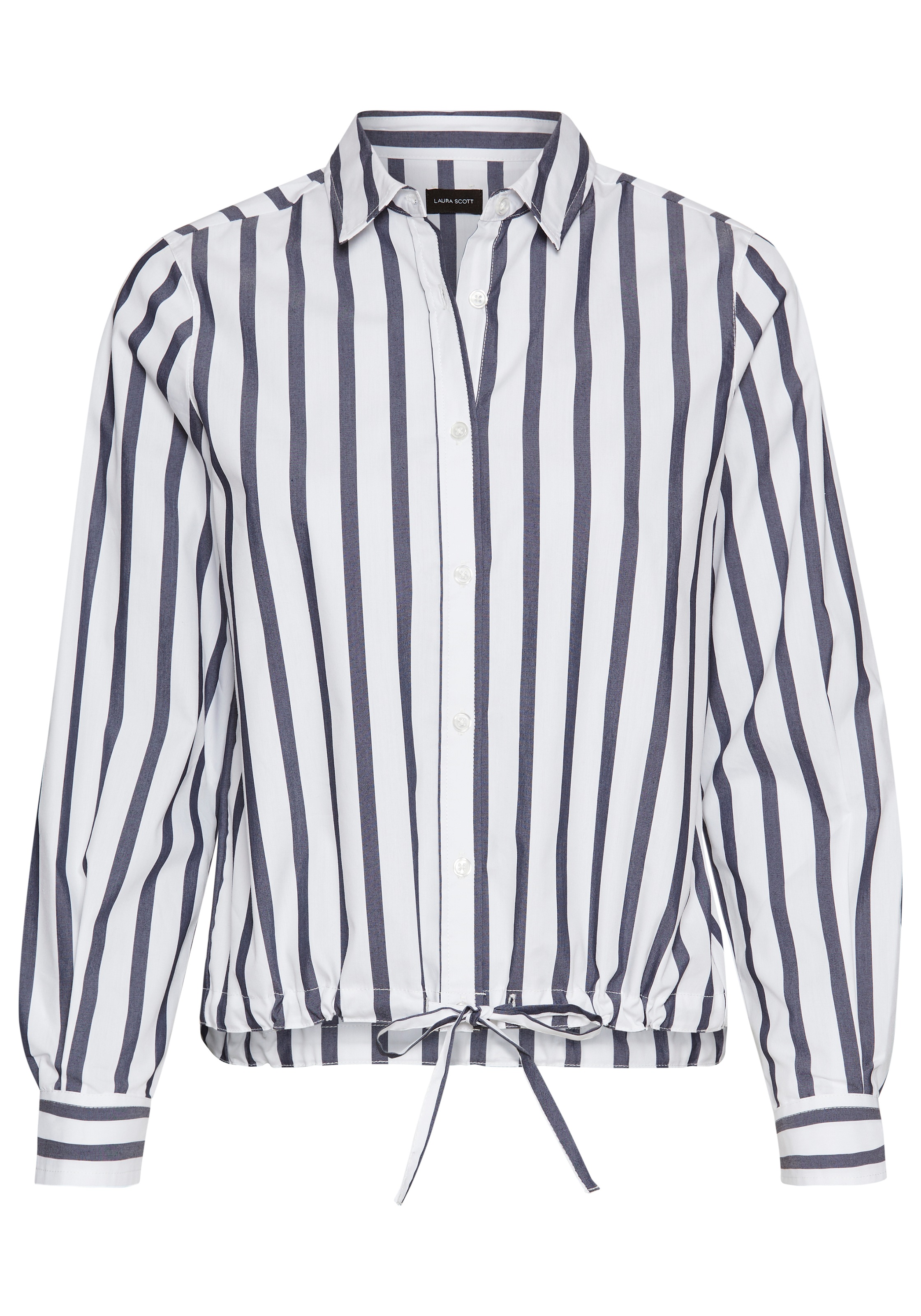 Laura Scott Hemdbluse , in verkürzter Form mit Bindeband