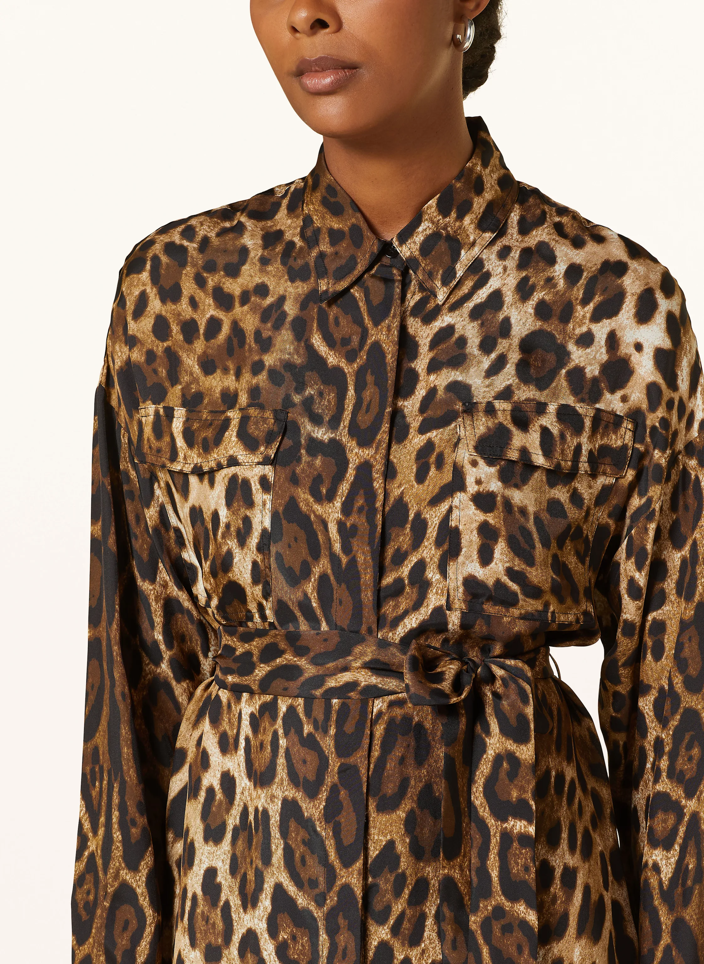 darling harbour Oversized-Hemdblusenkleid mit Seide