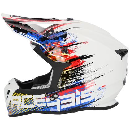 Casque cross Acerbis LINEAR 22.06 2024 - Blanc / Bleu