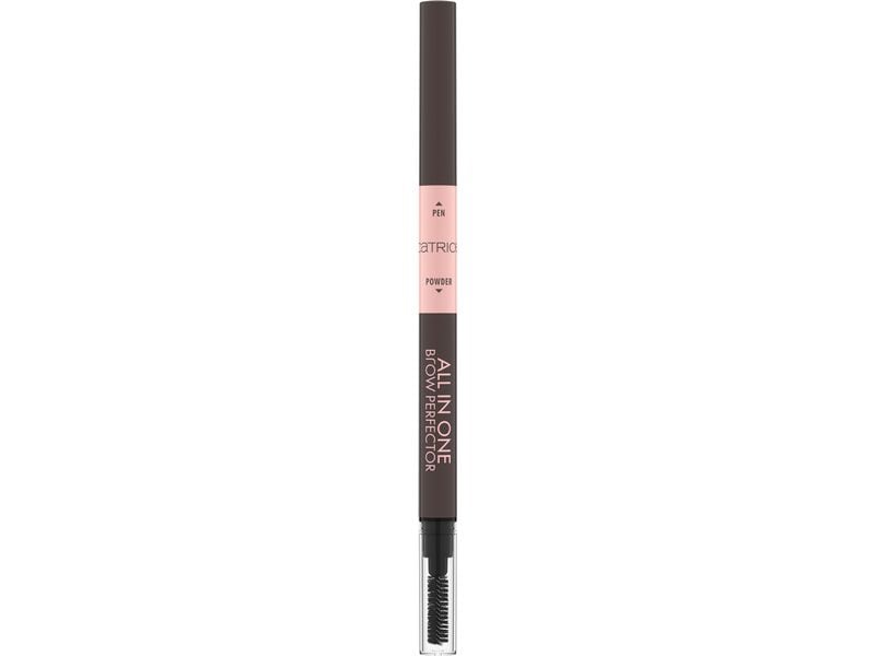 Catrice Augenbrauenstift All In One Brow Perfector 030 Dark Präziser 3 in 1-Augenbrauenstift mit Augenbrauenpuder und Bürste in Dunkelbraun
