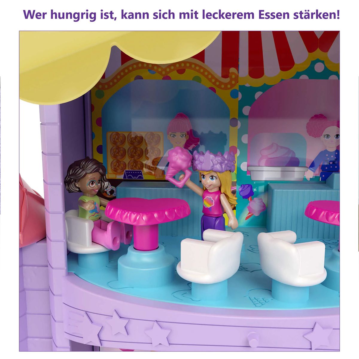 Mattel GYK44 - Polly Pocket - Regenbogen-Einhornspaß Freizeitpark (HBT13)