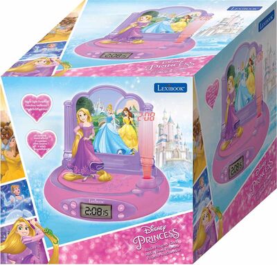 Disney Princess Klokke med Projektor & Lyd Rapunzel
