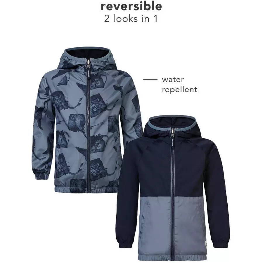 Noppies Sommer jacke Duson - Reversible Blue Mirage