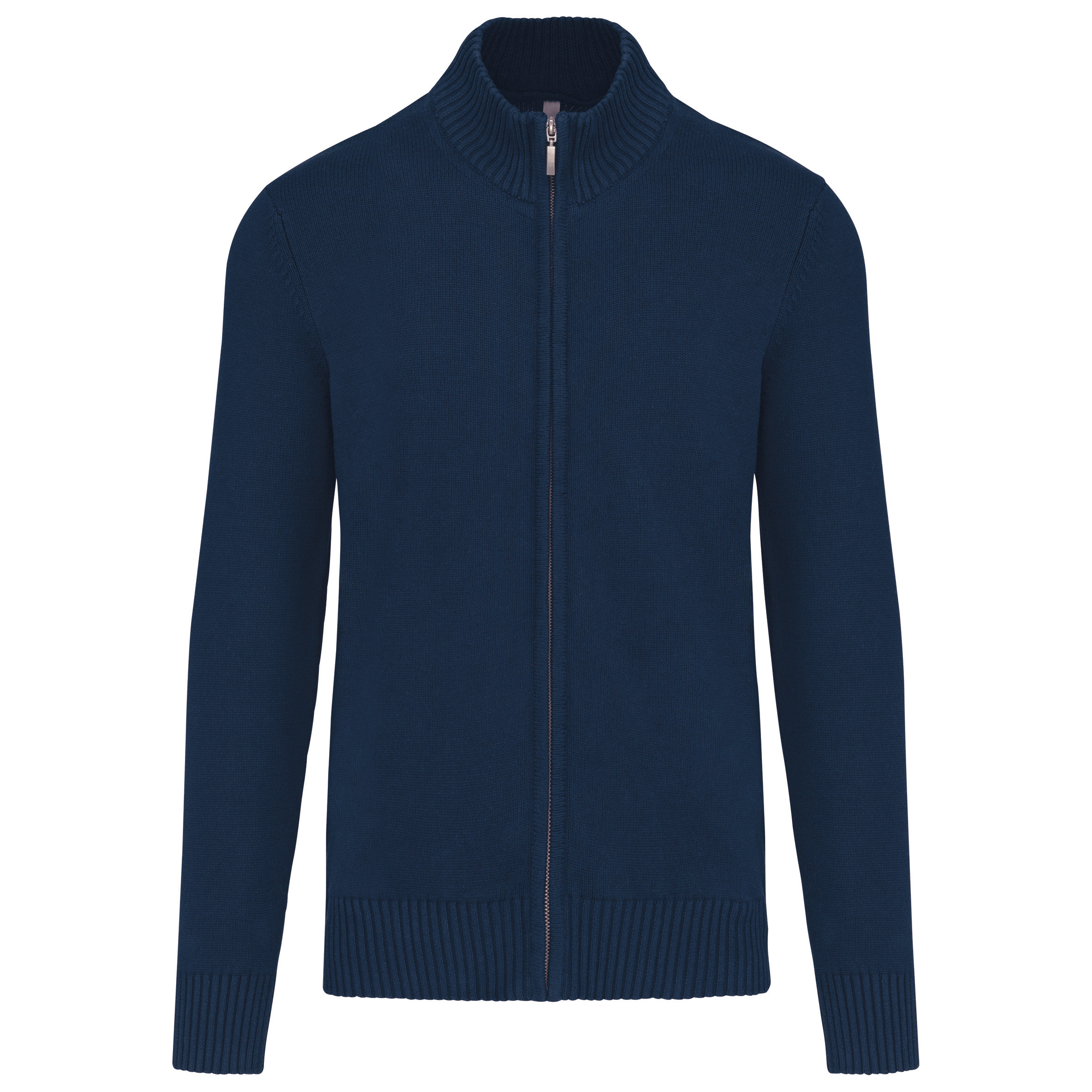Kariban K971 - Cardigan Homme à Zip Complet en Coton Élégant