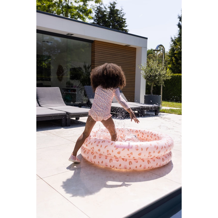 Swim Essentials Printed Children's Pool 100 cm Old Pink Leopard