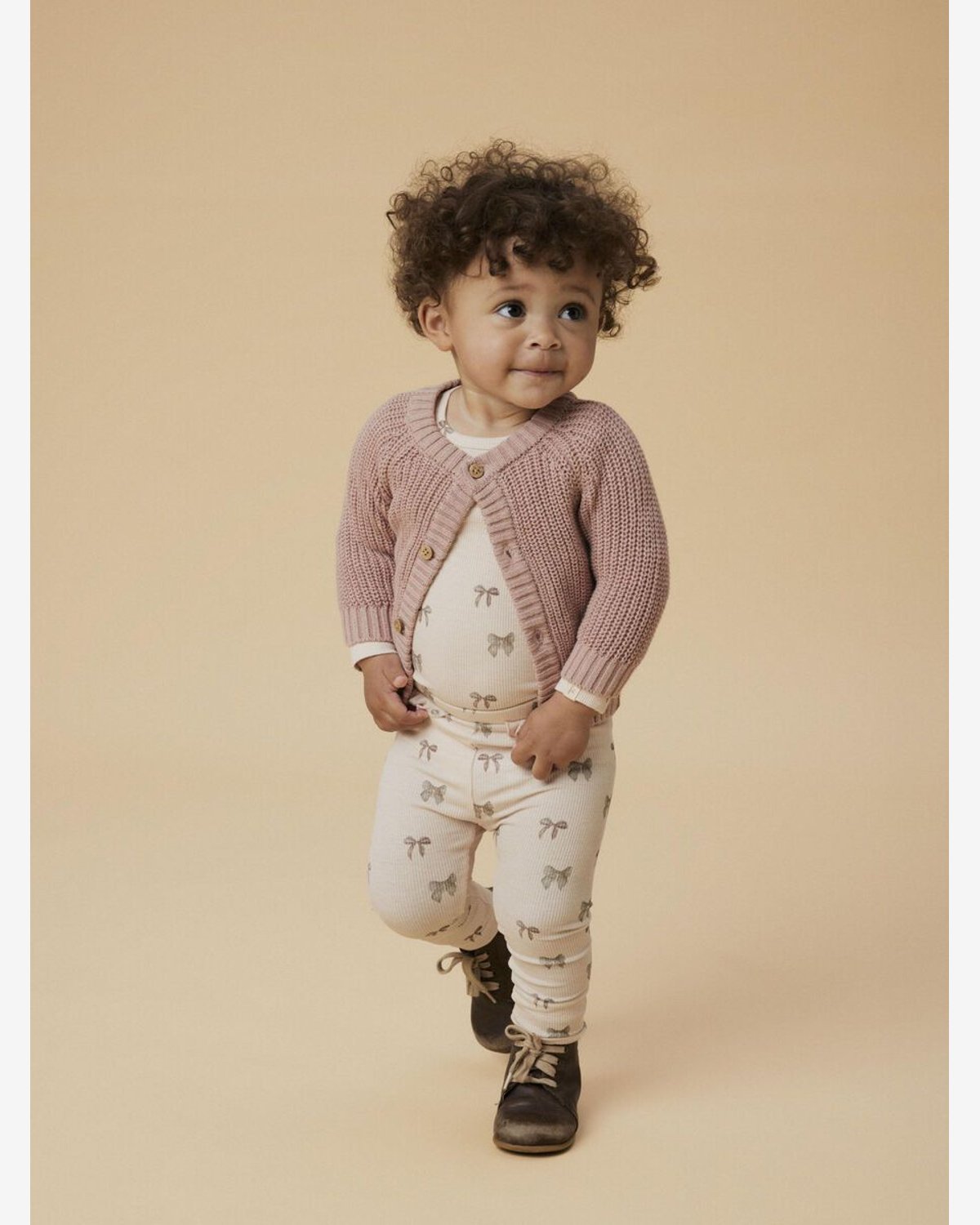 Cardigan Baby – Strikket, Øko Bomull | Emlen LS Knit