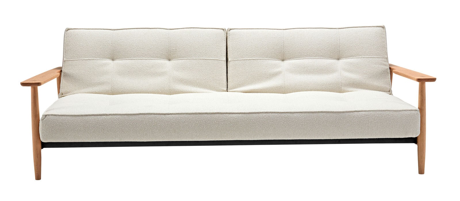 INNOVATION LIVING Schlafsofa HAVANNA AL Eiche natur /Boucle white