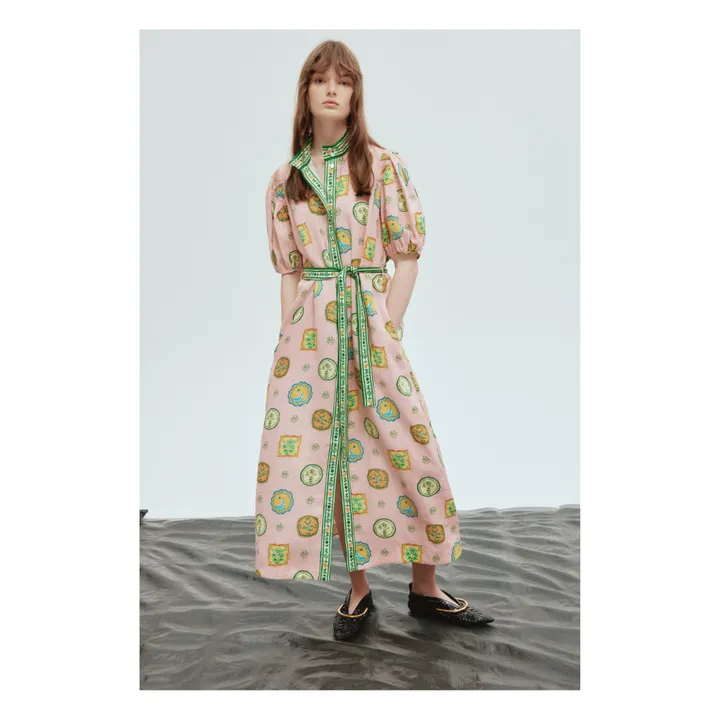 Alémais Robe Porcelain Lin | Rose