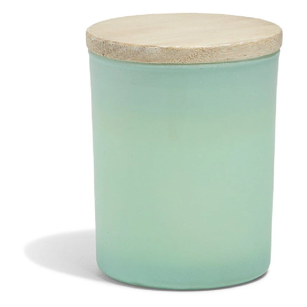 Bougie citronnelle verre et bois