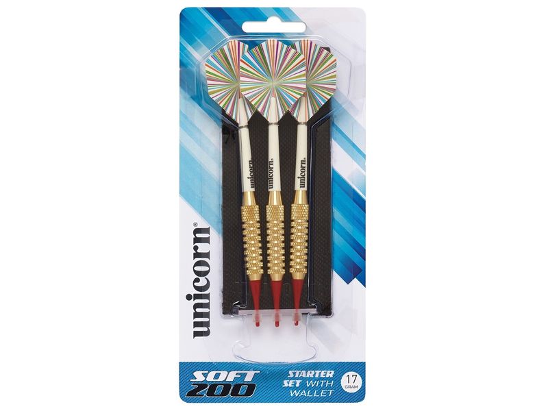Unicorn Dartpfeile E200, 17 g, Softtip Dartpfeil-Set