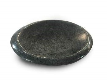 Steinschale 'Dhiren', B 14 cm, L 11 cm, H 1,5 cm von fischer's lagerhaus