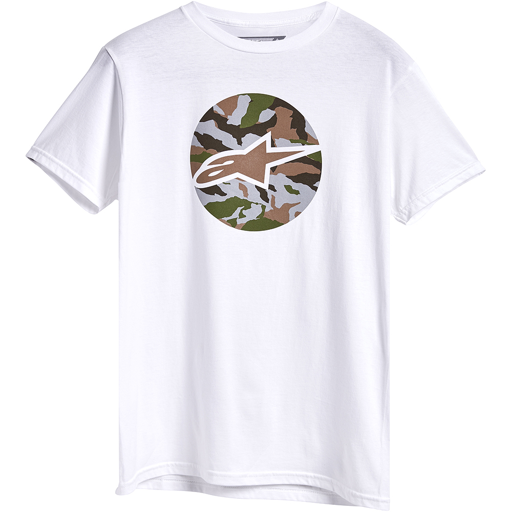 Alpinestars - T-shirt Camo Disk Blanc