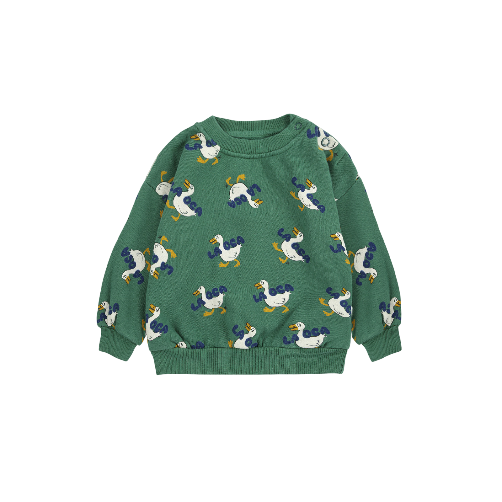 Baby Sweatshirt La Oca All Over Green