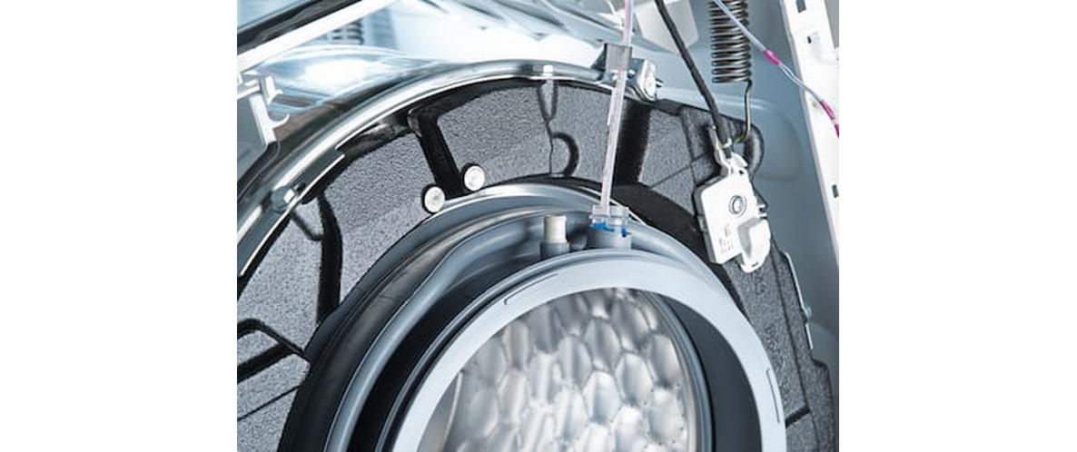 Waschmaschine PWM 300-08 CH [EL DP] Rechts<br>Leistungsstarke, kompakte Waschmaschine für den gewerblichen Einsatz mit elektrischer Beheizung und integrierter Ablaufpumpe