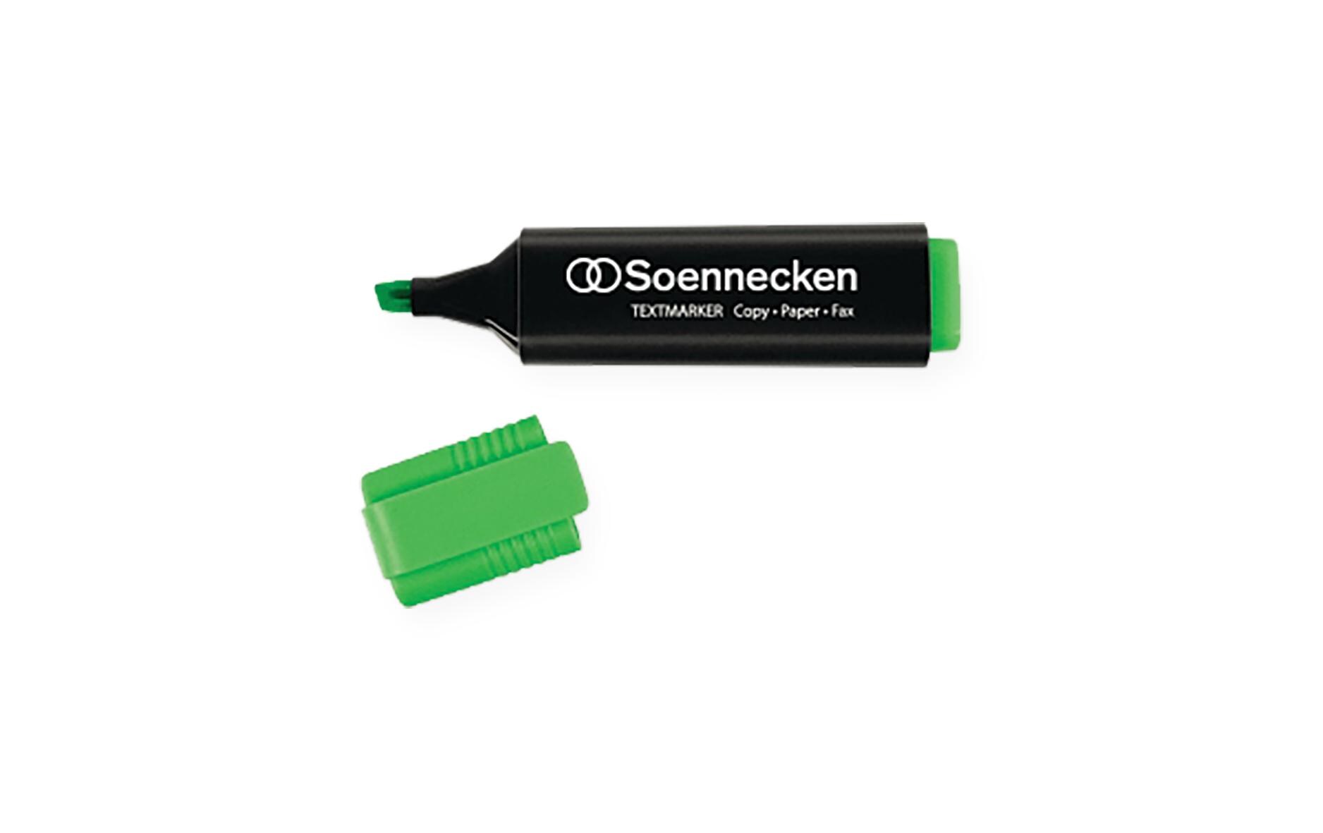 Textmarker GrünTextmarker mit Tinte auf Wasserbasis