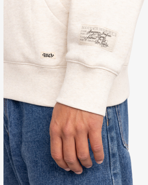 Rvca Invisible Man Hoodie Oatmeal Heather