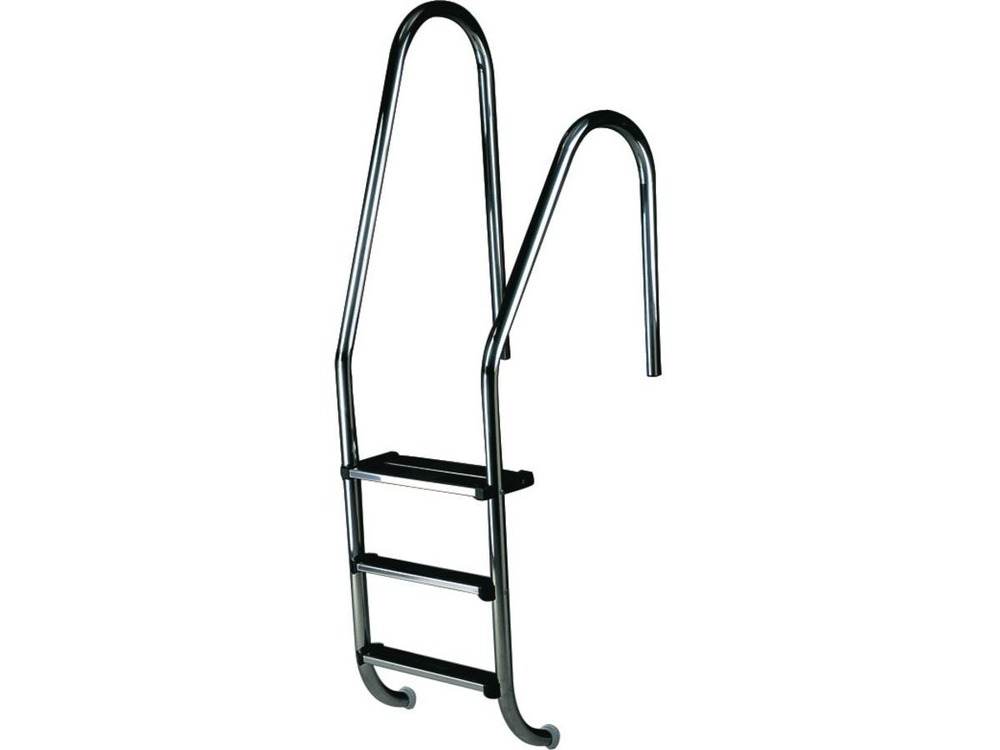 Echelle asymétrique pour piscine - 3 marches inox