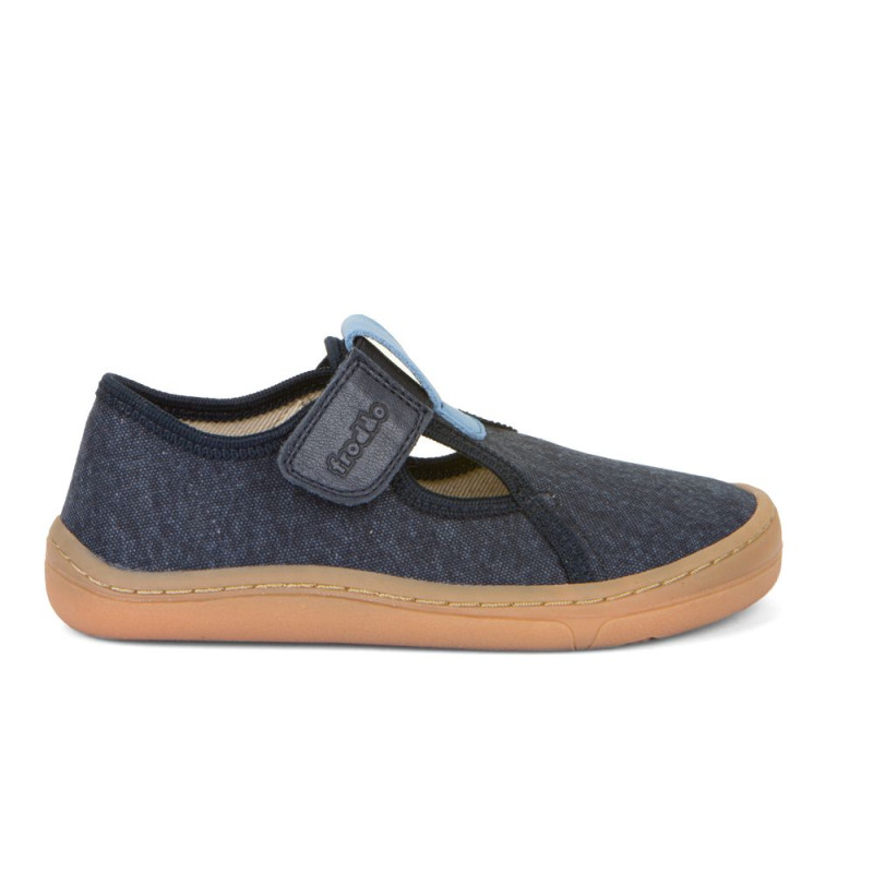 Froddo Froddo Barefoot T-Bar Toile Marine