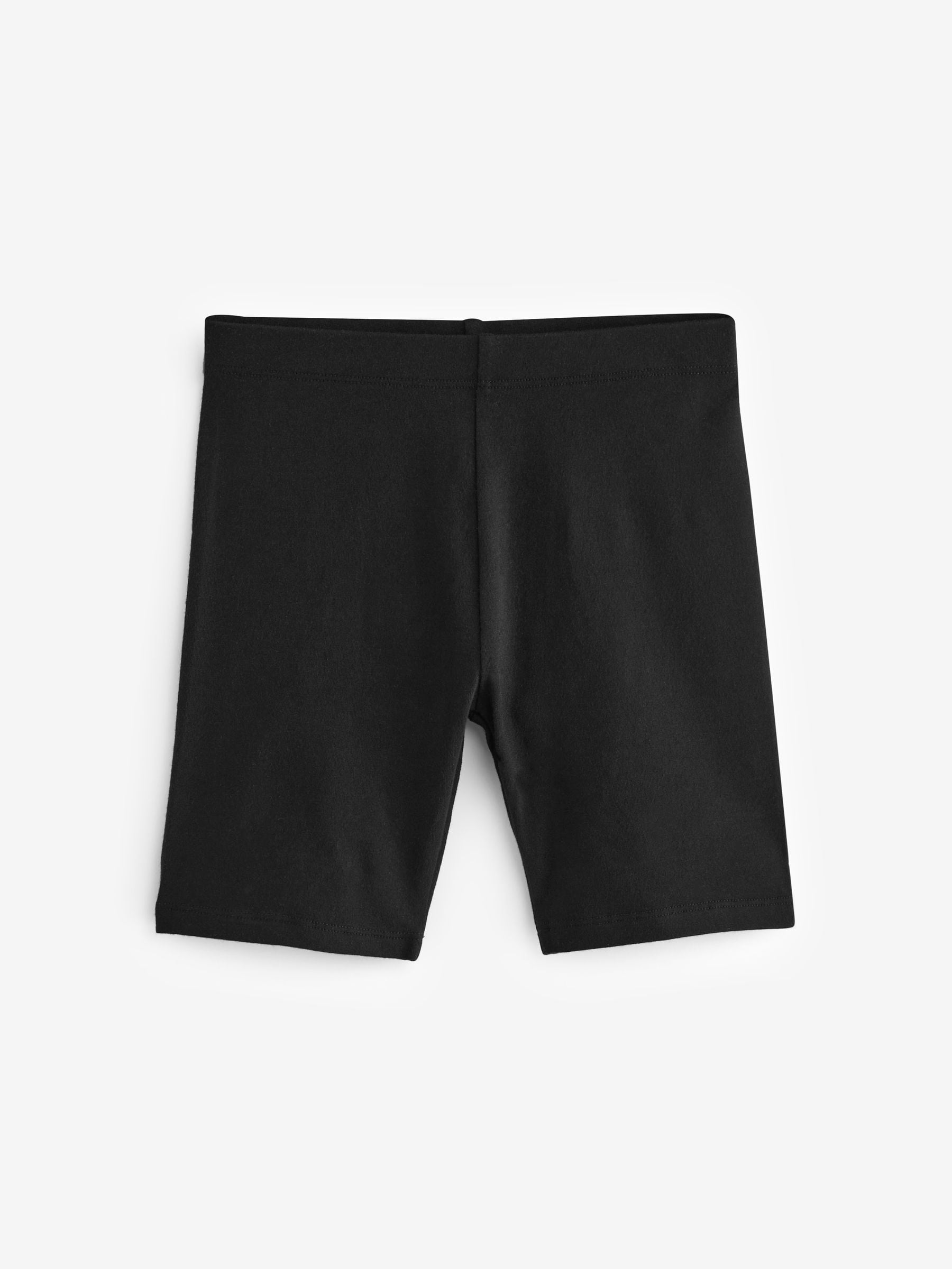 Zwart - Verpakking van 2 stretchy fietsshorts met hoog katoengehalte (3-16jr)