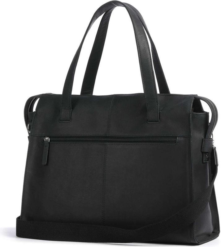 Burkely - Rogue Robyn - Laptoptas - Beach Black - Leer - Voor 15.6 Inch Laptop