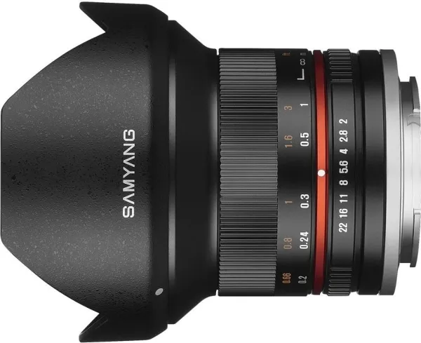 Samyang - Vidvinkelobjektiv - 12mm - f/2.0 NCS CS - Fujifilm X-fatning - til Fujifilm X-serien