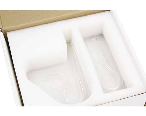 Aquariumaccessoires Glazen inlaat/uitlaat AMAZING AQUA Set R+S 12/16 mm Transparant