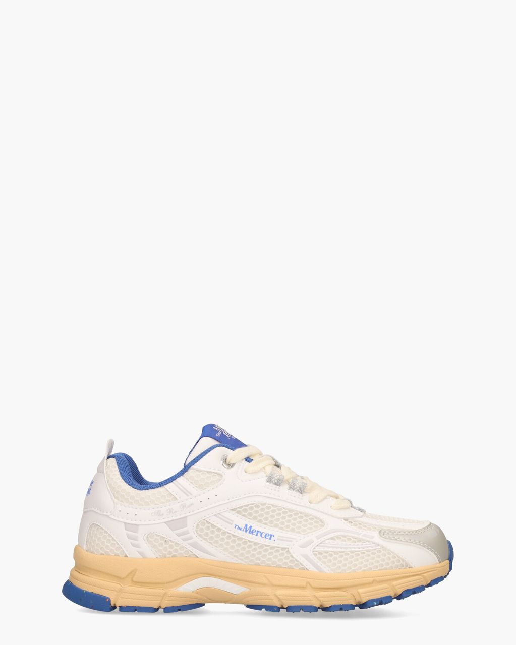 Mercer Amsterdam The Re-Run Grape Wit/Kobaltblauw Damessneakers