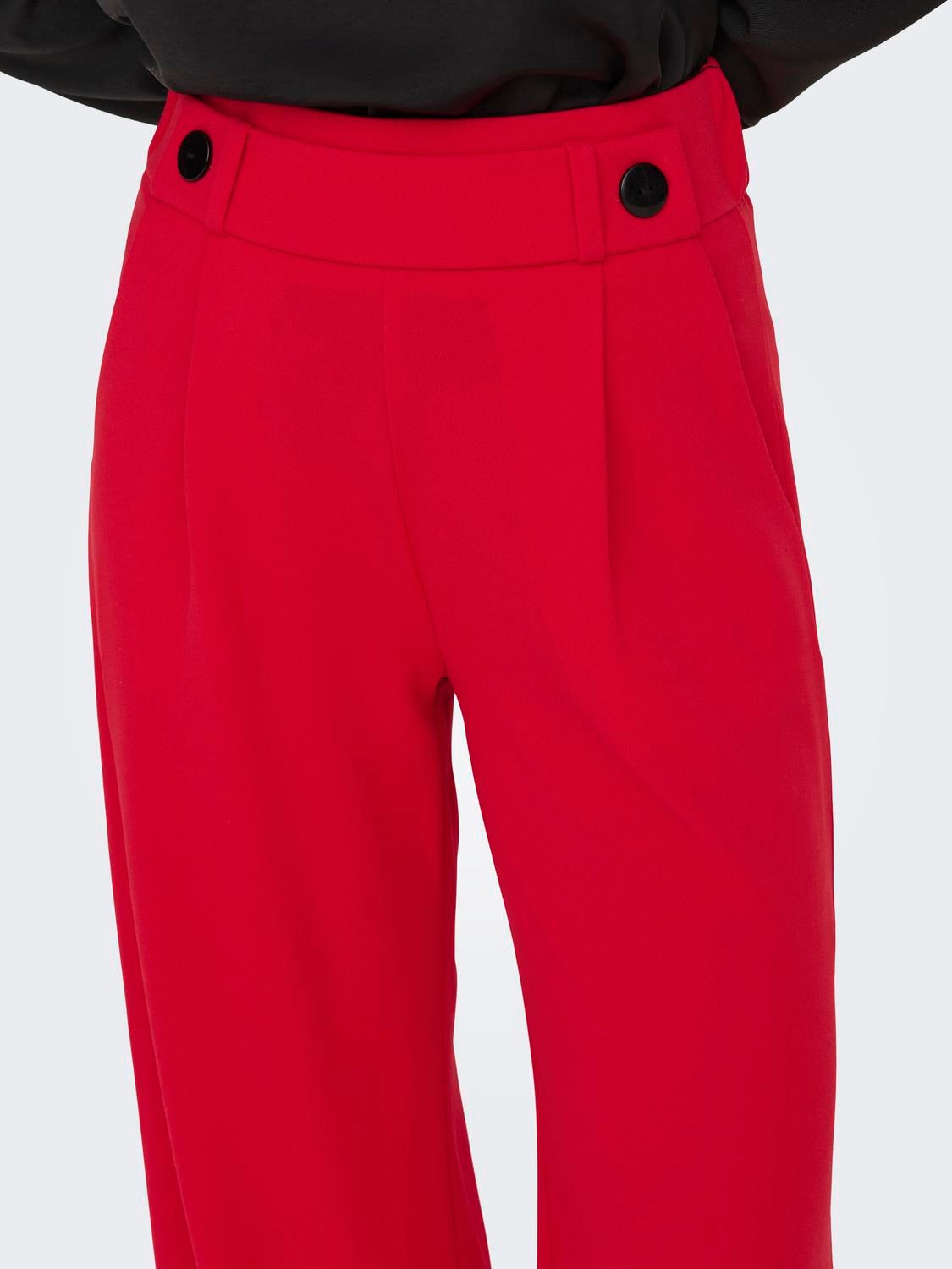 JDYGEGGO Mittlere Taille Weiter Beinschnitt Hose mit weitem Beinschnitt Ski Patrol