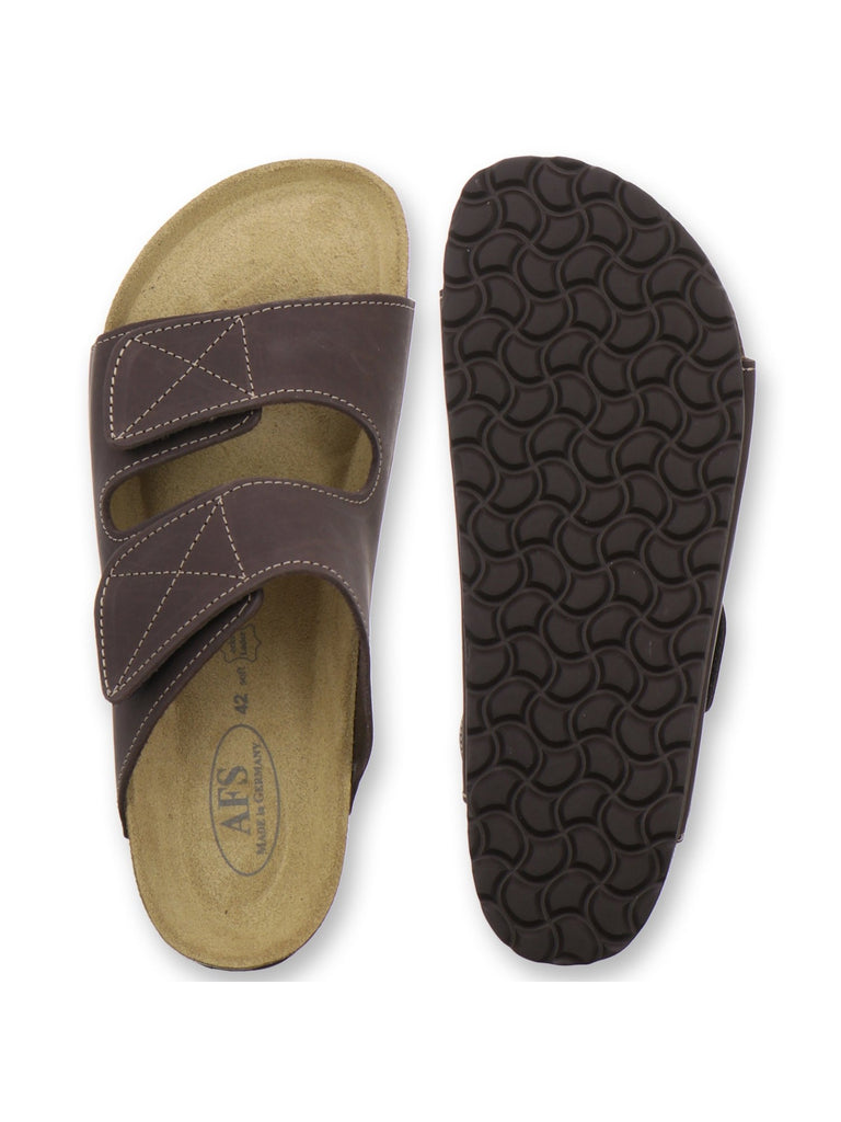 Hausschuhe Herren Leder mocca