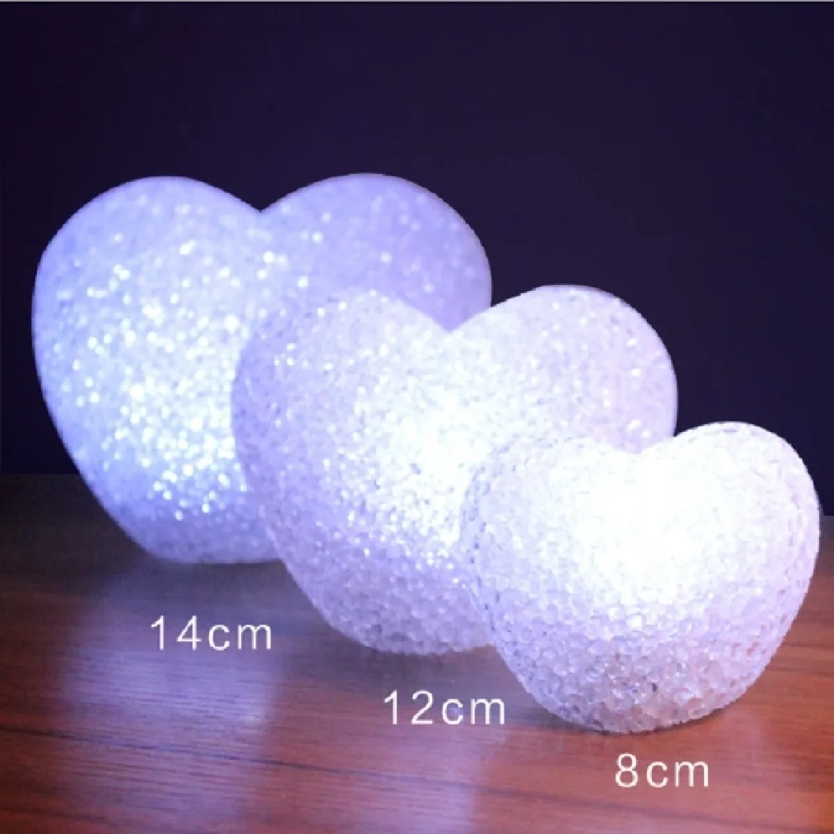 Wewoo Guirlande LED Coeur Blanc