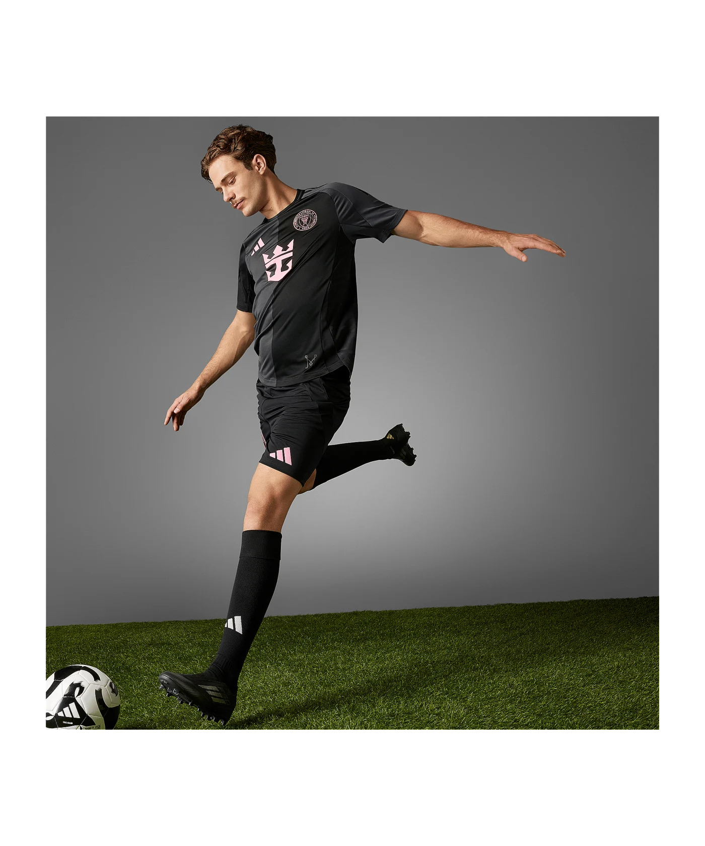 adidas Inter Miami Auth. Trikot Away 2025 Schwarz