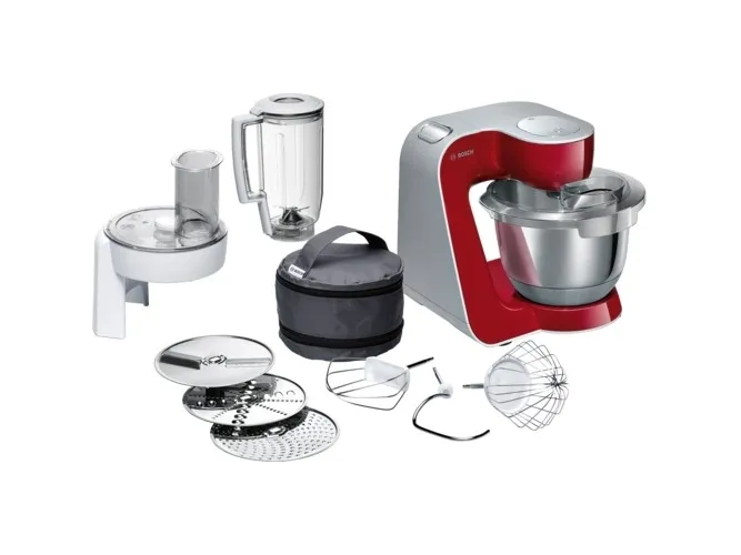Bosch MUM5 CreationLine MUM58720 - Køkkenmaskine - 1000 W - dybrød/sølv