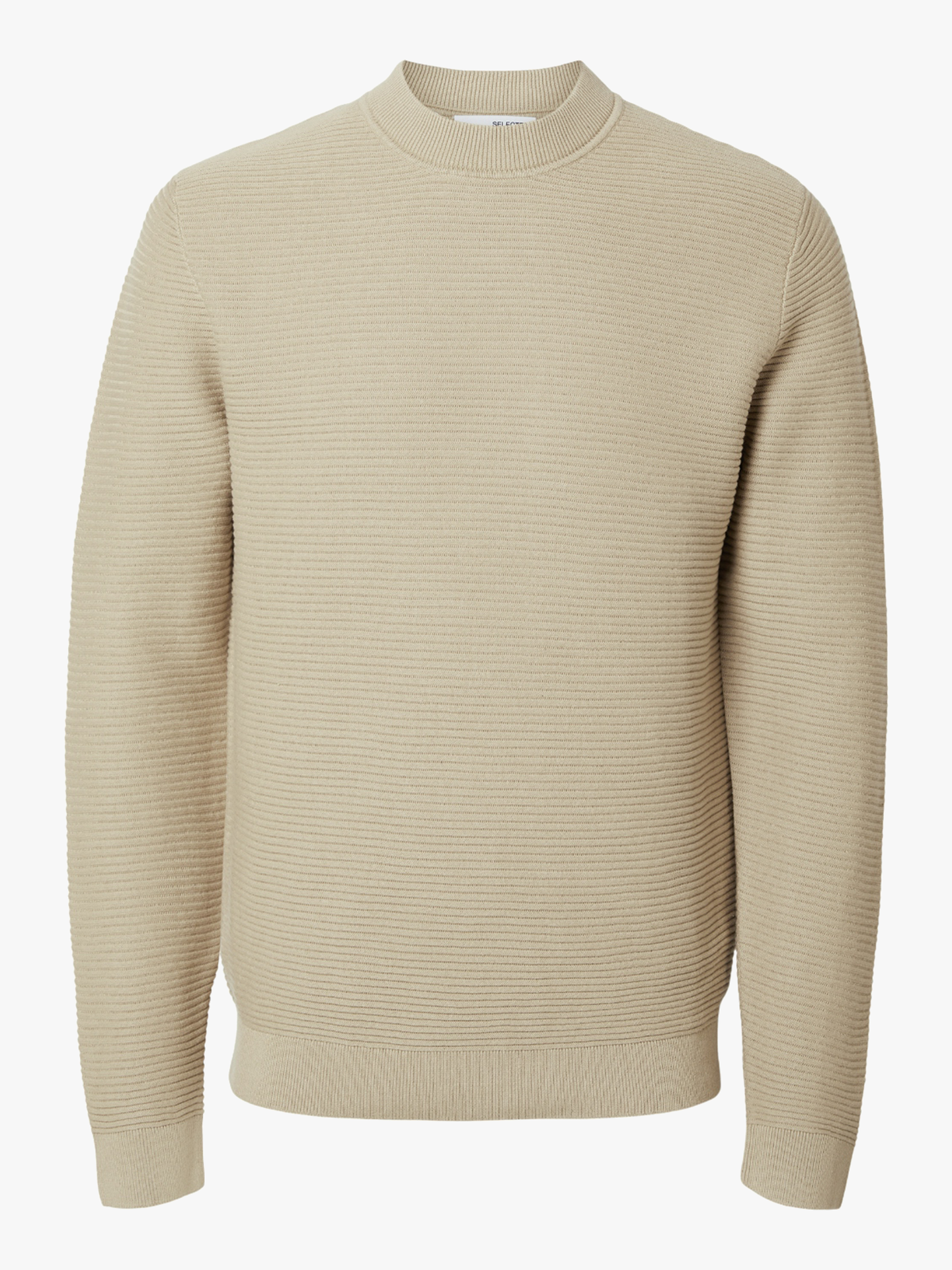 Tion Long Sleeve Knit Structure Mock Neck