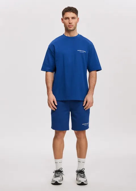 T-shirt met print worldwide blauw (BLW.M)