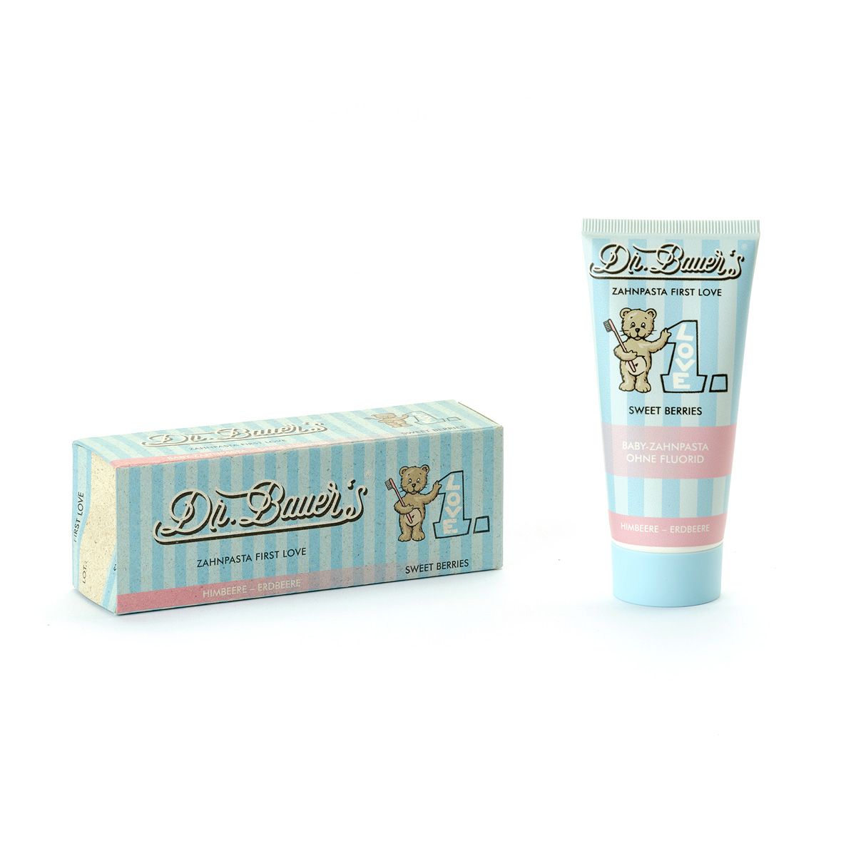 Dr. Bauer's Zahnpasta First Love Sweet Berries ohne Fluorid