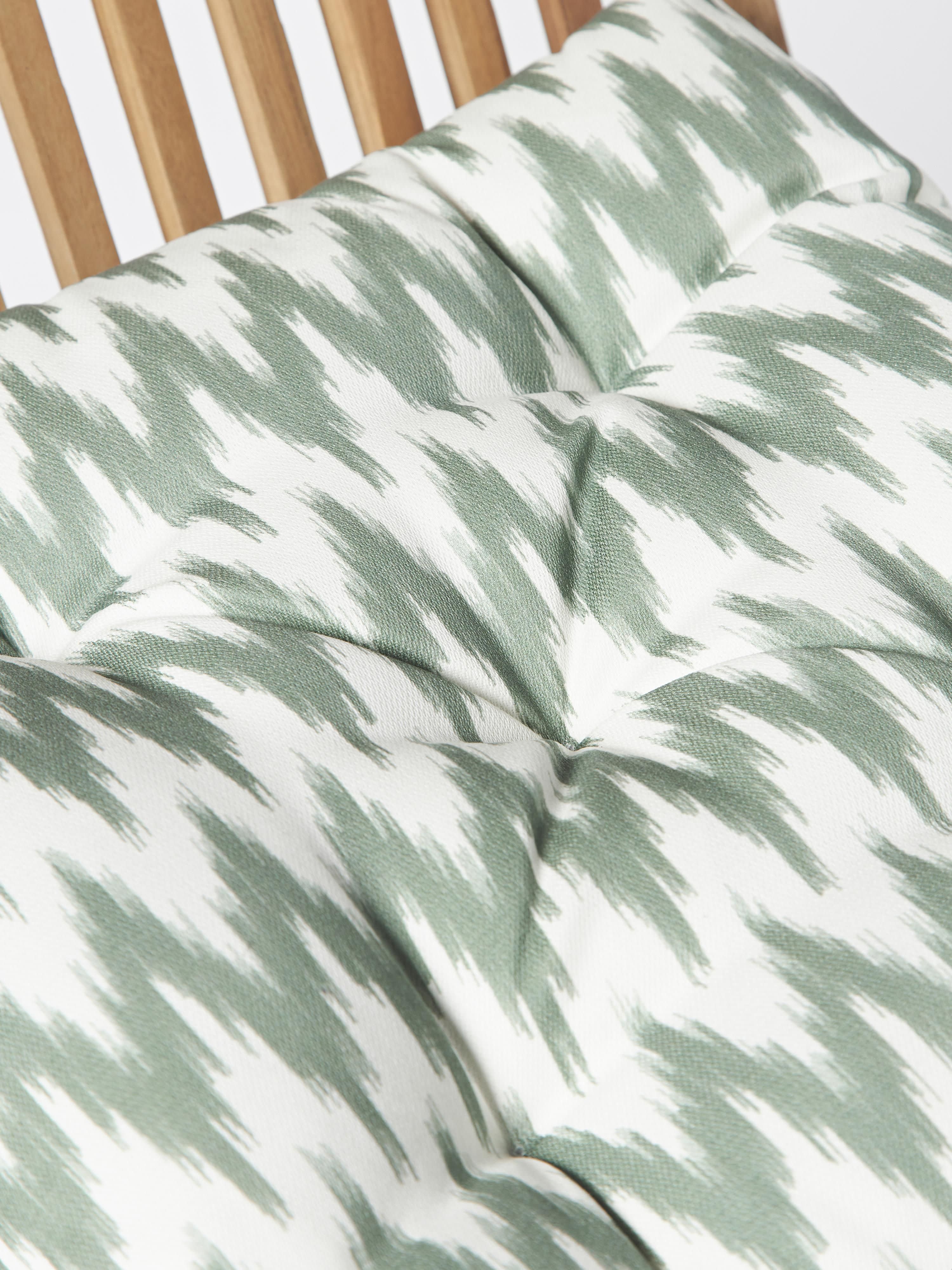 Outdoor stoelkussen Maillot met Ikat patroon