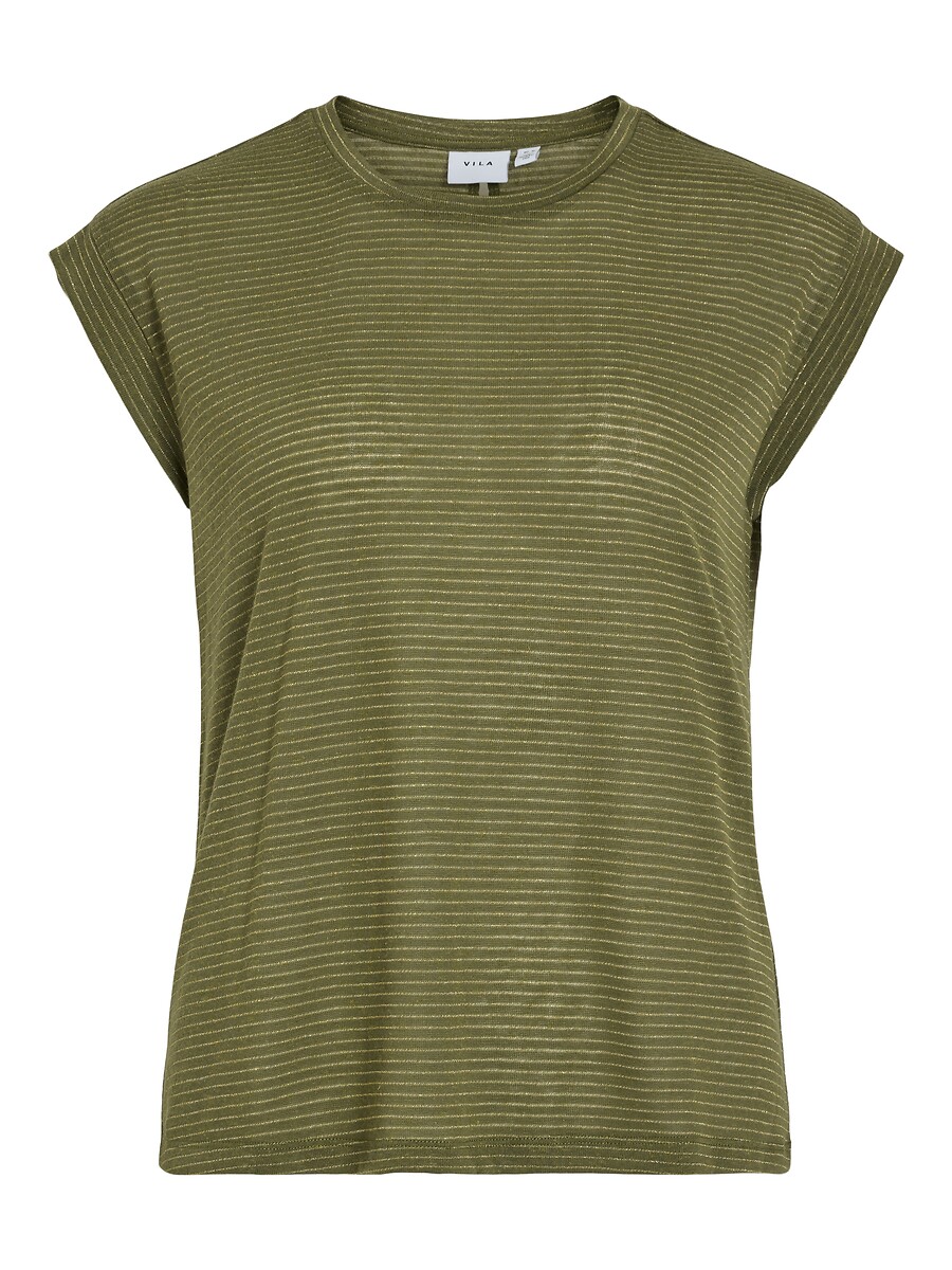 Camiseta VILA com listras finas brilhantes