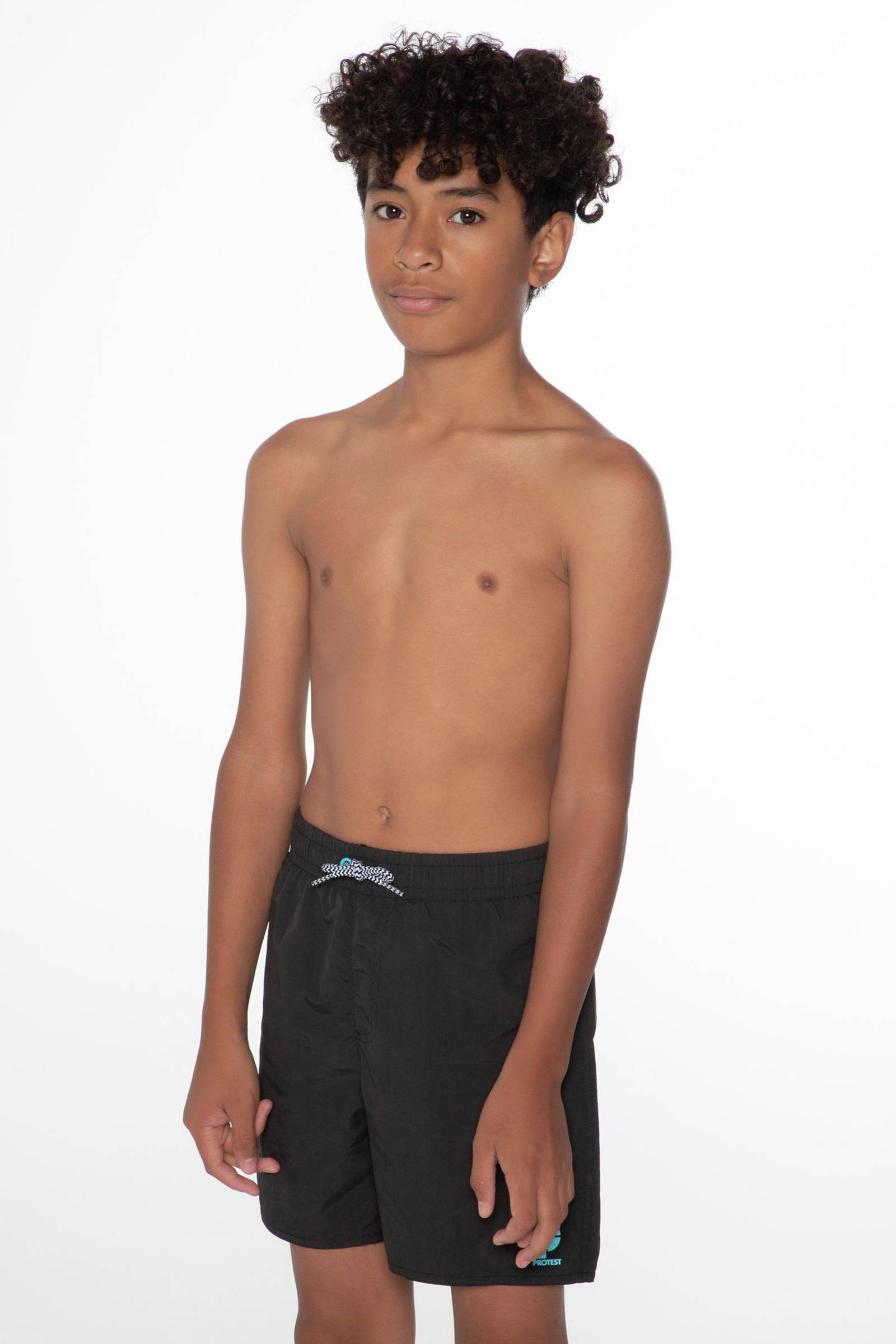 Protest zwemshort CULTURE JR zwart