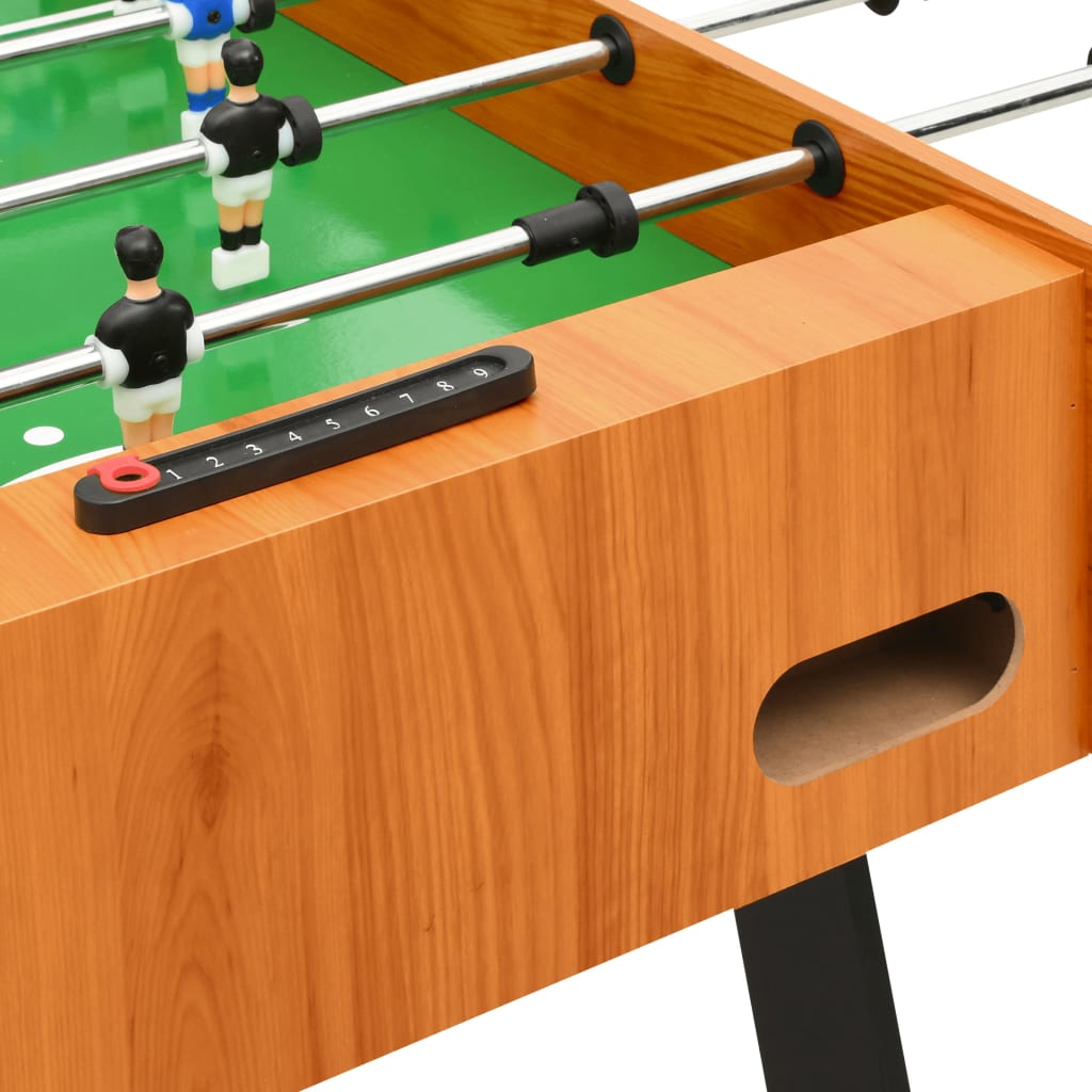 Mesa de pebolim Vidaxl marrom claro