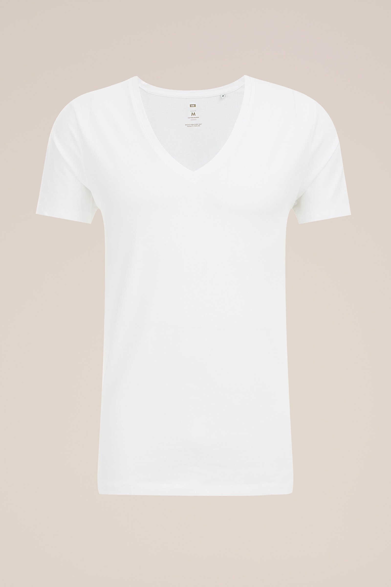 'deep' V-neck T-shirt WE Fashion Wit