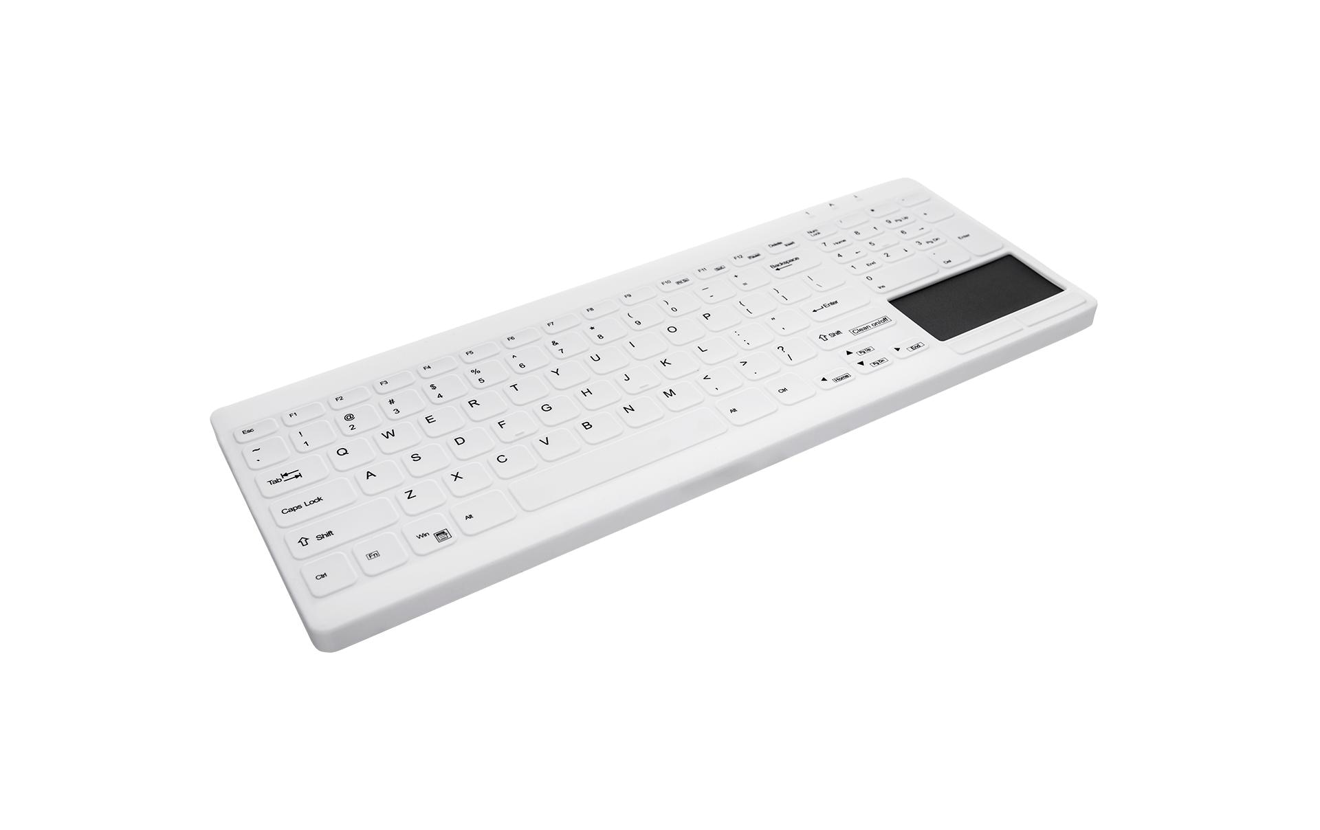 Tastatur AK-C7412<br>Desinfizierbare Tastatur mit Touchpad und Ziffernblock