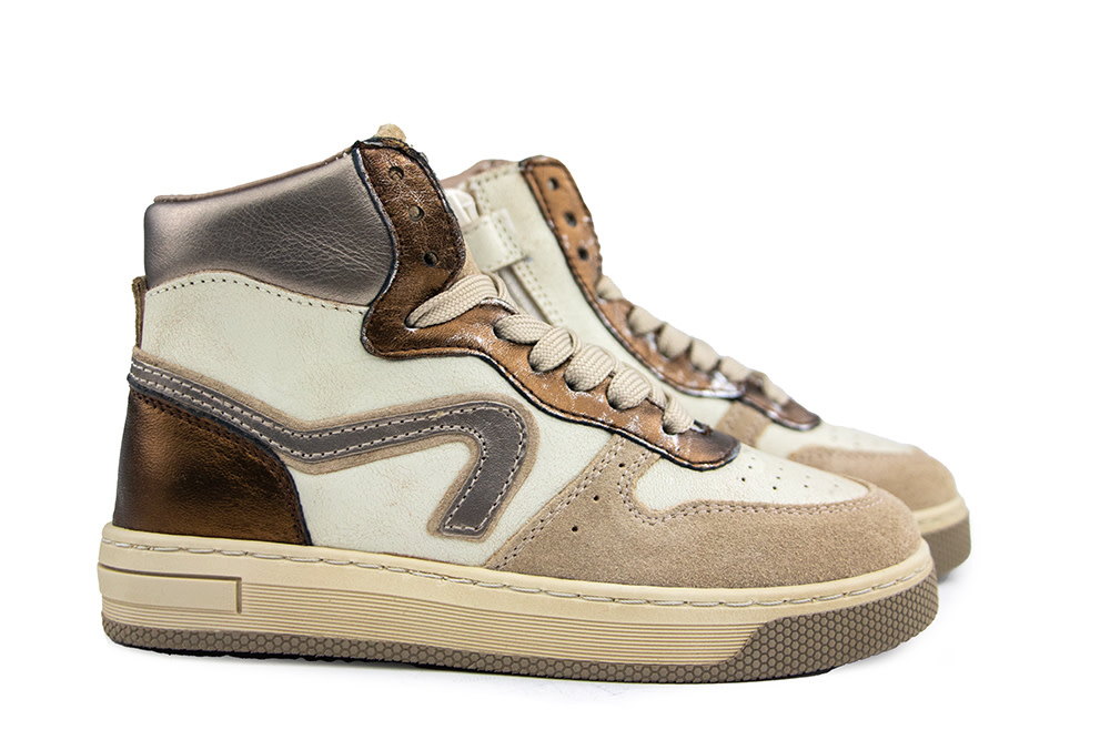 Hip Hoge Sneaker Taupe Combi