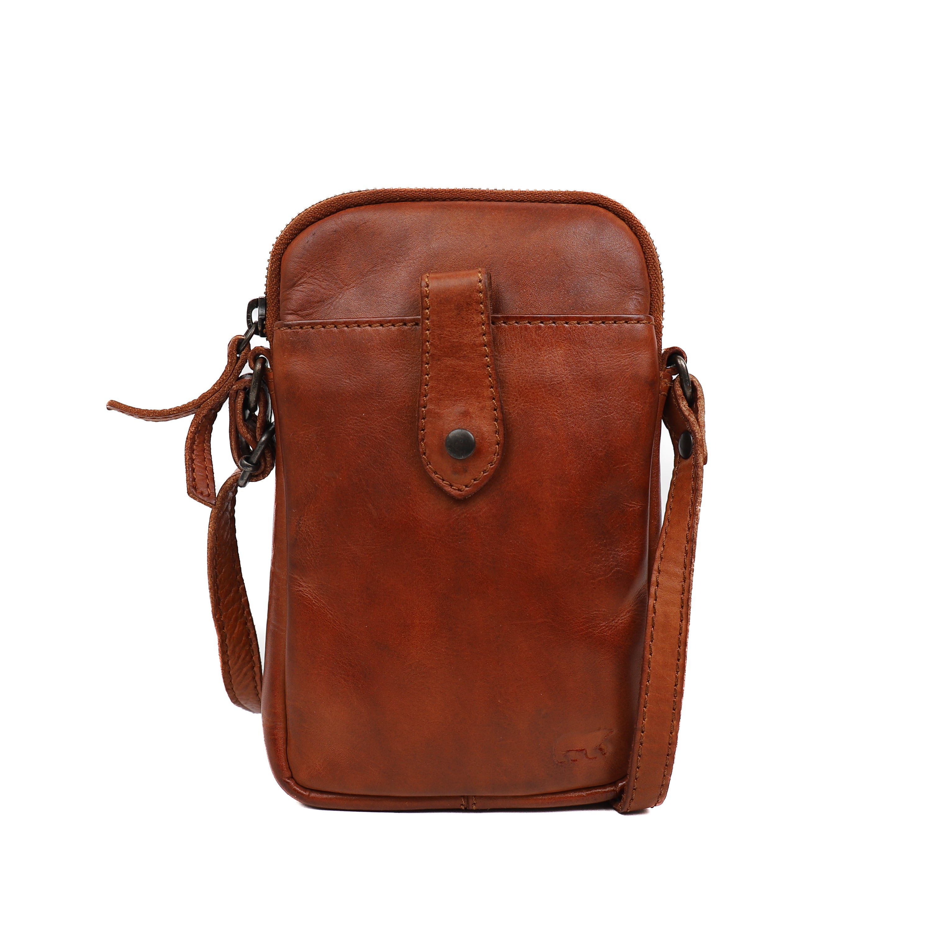 Telefoontasje 'Sev' cognac Cognac