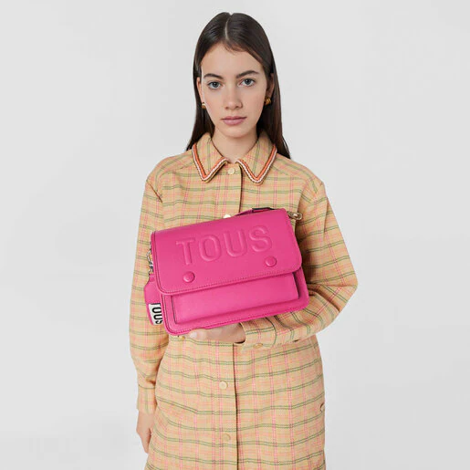 Bolsa transversal média Audree na cor fúcsia da TOUS La Rue
